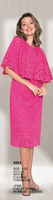 Lily & Taylor <br> (Volume 134) <br> LT4993 <br> <br> White  <br>  Fuchsia  <br>  Turquoise <br> 4 6 8 10 12<br>  14 16 18 20<BR><BR>Fine Eyelet Dress w/Angel Sleeves