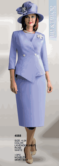 Lily & Taylor <br> (SALE) <br> LT4588 <br> <br> Rose <br> 8 10 12 14<br> 16 18 20 33 24 <BR><BR>3 Piece Suit