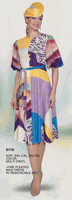 Lily & Taylor <br> (Volume 134) <br> LT5170 <br> <br> Multi <br> S/M L/XL 2XL/3XL<BR><BR>Fine Pleated Maxi Dress w/Removable Belt
