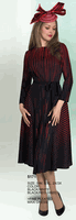 Lily & Taylor <br> (Volume 136) <br> LT5171 <br> <br> BLACK/WHITE <br>  BLACK/RED <br> S/M   L/XL   2X/3X<BR><BR>Fine Pleated Maxi Dress