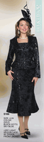Lily & Taylor <br> (Volume 133) <br> LT5186 <br> <br> Sky-Blue   <br>  Black  <br>  Gold  <br>  4 6 8 10 12 14 16 18 20 22 24 <BR><BR> 2PC Light Sequin Lace Skirt Suit with Zipper Front Jacket
