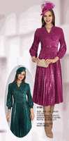 Lily & Taylor <br> (Volume 136) <br> LT5196 <br> <br> HUNTER/MULTI <br>  MAGENTA/MULTI <br>  ROYAL-BLUE/MULTI <br> S/M   L/XL   2X/3X<BR><BR>Fine Pleated Maxi Dress
