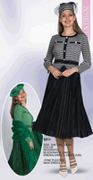 Lily & Taylor <br> (Volume 136) <br> LT5211 <br> <br> RED/WHITE <br>  BLACK/WHITE <br>  EMERALD/MULTI <br> S/M   L/XL   2X/3X<BR><BR>Fine Pleated Maxi Dress