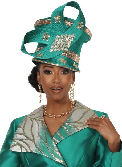 Lisa Rene Hats <br> (Fall 2025) <br> HAT<br>LR-H66980 <br> <br> Green