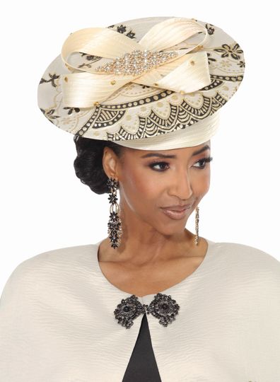 Lisa Rene Hats <br> (Fall 2025) <br> HAT (With LR Hat Box)<br>LR-H240729 <br> <br> Champagne