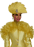 Lisa Rene Hats <br> (Fall 2025) <br> HAT (With LR Hat Box)<br>LR-H66395 <br> <br> Yellow
