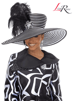 Lisa Rene Hats <br> (Fall/Holiday 2026) <br> HAT<br>LRH3400 <br> <br> Black/White