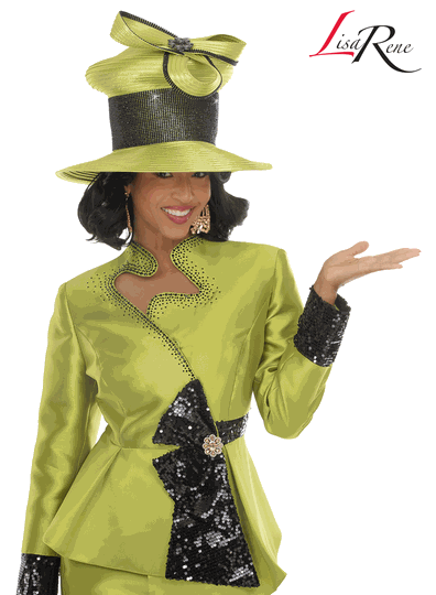 Lisa Rene Hats <br> (Fall/Holiday 2026) <br> HAT<br>LRH3404 <br> <br> Lime
