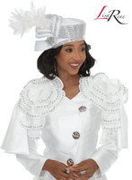 Lisa Rene Hats <br> (Fall/Holiday 2026) <br> HAT<br>LRH3405 <br> <br> White