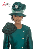 Lisa Rene Hats <br> (Fall/Holiday 2026) <br> HAT<br>LRH66972 <br> <br> Hunter-Green