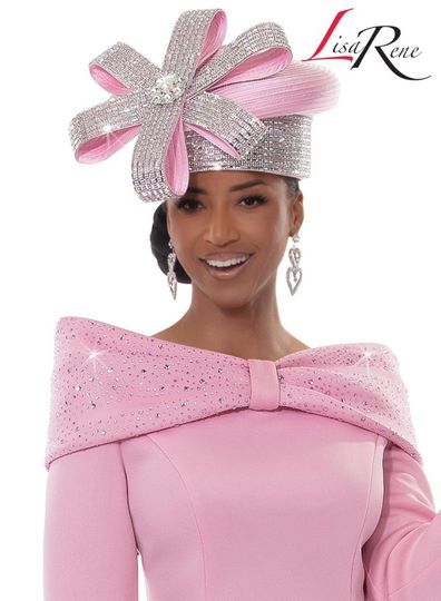 Lisa Rene Hats <br> (Spring/Summer 2026) <br> HAT<br>LR-H3373-PI <br> <br> PINK