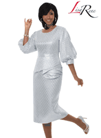 Lisa Rene <br> (Spring/Summer 2026) <br> LR3375-SI <br> <br> SILVER <br> 8 10 12 14 16 18 20 22<br> <br> Dress <br> Exclusive Novelty Fabric