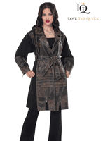 Love The Queen <br> (Fall/Holiday 2025) <br> LTQ17623 <br> <br> BLACK/BROWN <br> S M L XL 1X 2X<BR><BR>Coat