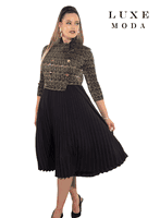 Luxe Moda <br> (Fall/Holiday 2025) <br> LM-461 <br> <br> Black <br> S/M  L/XL  1X/2X<br> <br> Dress