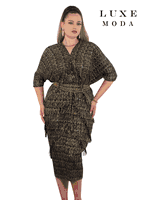 Luxe Moda <br> (Fall/Holiday 2025) <br> LM-463 <br> <br> Black <br> S/M  L/XL  1X/2X<br> <br> Dress