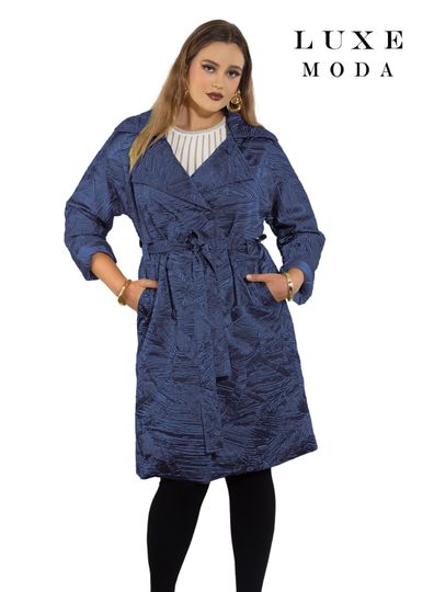 Luxe Moda <br> (Fall/Holiday 2025) <br> LM-464 <br> <br> Navy <br> S/M  L/XL  1X/2X<br> <br> Coat