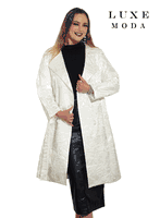 Luxe Moda <br> (Fall/Holiday 2025) <br> LM-464 <br> <br> Off-White <br> S/M  L/XL  1X/2X<br> <br> Coat