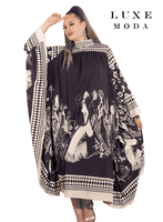 Luxe Moda <br> (Fall/Holiday 2025) <br> LM-472 <br> <br> Black/Beige <br> ONE SIZE<br> <br> Dress