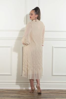 Luxe Moda <br> (Fall/Holiday 2025) <br> LM-481 <br> <br> Beige <br> S/M  L/XL  1X/2X<br> <br> Dress