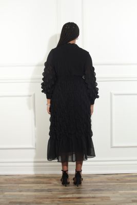 Luxe Moda <br> (Fall/Holiday 2025) <br> LM-481 <br> <br> Black <br> S/M  L/XL  1X/2X<br> <br> Dress