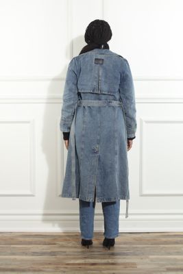 Luxe Moda <br> (Fall/Holiday 2025) <br> LM-486 <br> <br> Blue <br> S/M  L/XL  1X/2X<br> <br> Coat/Duster