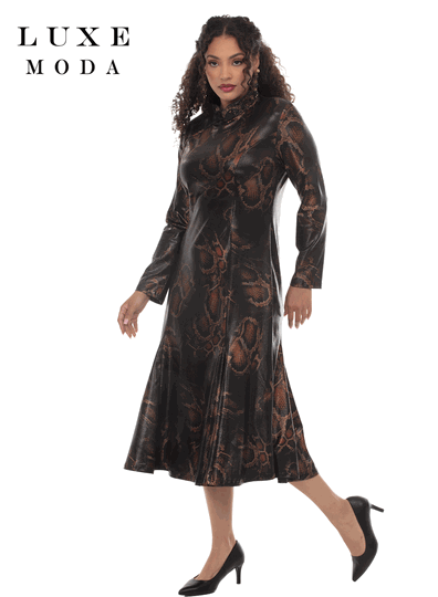 Luxe Moda <br> (Fall/Holiday 2026) <br> LM-541 <br> <br> Multi <br> S/M L/XL 1X/2X<br> <br> Dress