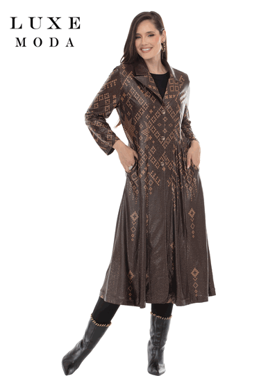 Luxe Moda <br> (Fall/Holiday 2026) <br> LM-546 <br> <br> Multi <br> L/XL 1X/2X<br> <br> Duster