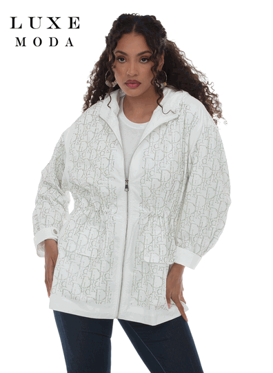 Luxe Moda <br> (Fall/Holiday 2026) <br> LM-549 <br> <br> WHITE <br> S/M L/XL 1X/2X<br> <br> Jacket
