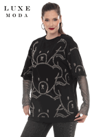 Luxe Moda <br> (Fall/Holiday 2026) <br> LM-551 <br> <br> BLACK <br> ONE SIZE<br> <br> Tunic Luxe Moda <br> (Fall/Holiday 2026) <br> LM-551 <br> <br> BLACK <br> ONE SIZE<br> <br> Tunic