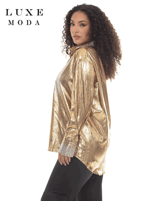 Luxe Moda <br> (Fall/Holiday 2026) <br> LM-552 <br> <br> GOLD <br> S/M L/XL 1X/2X<br> <br> Top