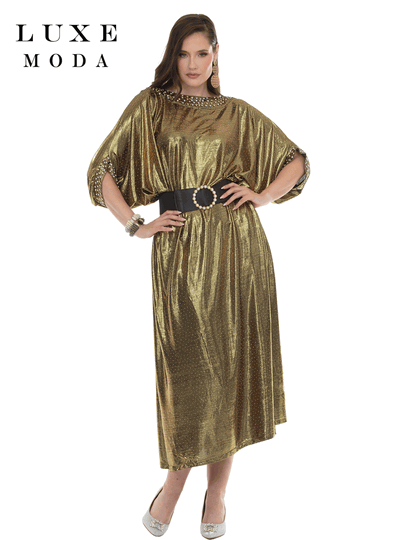 Luxe Moda <br> (Fall/Holiday 2026) <br> LM-556 <br> <br> GOLD <br> ONE SIZE<br> <br> Dress