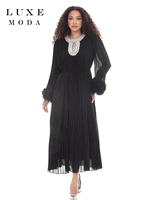 Luxe Moda <br> (Fall/Holiday 2026) <br> LM-558 <br> <br> BLACK <br> S/M L/XL 1X/2X<br> <br> Dress Luxe Moda <br> (Fall/Holiday 2026) <br> LM-558 <br> <br> BLACK <br> S/M L/XL 1X/2X<br> <br> Dress