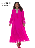 Luxe Moda <br> (Fall/Holiday 2026) <br> LM-558 <br> <br> FUCHSIA <br> S/M L/XL 1X/2X<br> <br> Dress Luxe Moda <br> (Fall/Holiday 2026) <br> LM-558 <br> <br> FUCHSIA <br> S/M L/XL 1X/2X<br> <br> Dress