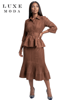 Luxe Moda <br> (Fall/Holiday 2026) <br> LM-563 <br> <br> COCO <br> S/M L/XL 1X/2X<br> <br> 2pc. Top & Skirt Luxe Moda <br> (Fall/Holiday 2026) <br> LM-563 <br> <br> COCO <br> S/M L/XL 1X/2X<br> <br> 2pc. Top & Skirt