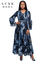 Luxe Moda <br> (Fall/Holiday 2026) <br> LM-564 <br> <br> BLUE/BLACK <br> S/M L/XL 1X/2X<br> <br> Dress Luxe Moda <br> (Fall/Holiday 2026) <br> LM-564 <br> <br> BLUE/BLACK <br> S/M L/XL 1X/2X<br> <br> Dress