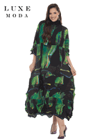 Luxe Moda <br> (Fall/Holiday 2026) <br> LM-567 <br> <br> GREEN/MULTI <br> ONE SIZE<br> <br> Dress Luxe Moda <br> (Fall/Holiday 2026) <br> LM-567 <br> <br> GREEN/MULTI <br> ONE SIZE<br> <br> Dress