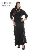 Luxe Moda <br> (Fall/Holiday 2026) <br> LM-568 <br> <br> BLACK <br> S/M L/XL 1X/2X<br> <br> 2pc. Top & Skirt Luxe Moda <br> (Fall/Holiday 2026) <br> LM-568 <br> <br> BLACK <br> S/M L/XL 1X/2X<br> <br> 2pc. Top & Skirt