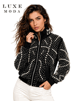 Luxe Moda <br> (Fall/Holiday 2026) <br> LM-572 <br> <br> BLACK <br> S M L XL<br> <br> Jacket Luxe Moda <br> (Fall/Holiday 2026) <br> LM-572 <br> <br> BLACK <br> S M L XL<br> <br> Jacket