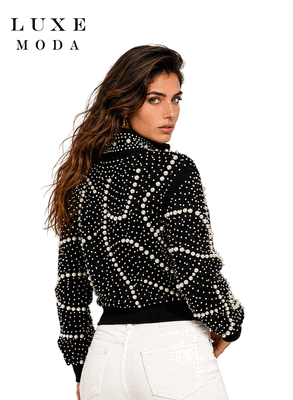 Luxe Moda <br> (Fall/Holiday 2026) <br> LM-572 <br> <br> BLACK <br> S M L XL<br> <br> Jacket