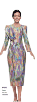 Serafina <br> (Fall/Holiday 2025) <br> SF6950 <br> <br> Multi <br> M(10) L(12) XL(14) <br> 1x(16) 2x(18) 3x(20)<br><br>Jacquard<br>Dress
