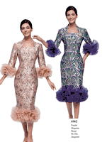 Serafina <br> (Fall/Holiday 2025) <br> SF6962 <br> <br> Purple  <br>  Magenta  <br>  Beige <br> M(10) L(12) XL(14) <br> 1x(16) 2x(18) 3x(20)<br><br>Jacquard<br>Dress
