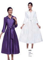 Serafina <br> (Fall/Holiday 2025) <br> SF6981 <br> <br> Purple  <br>  Off-White <br> 8 10 12 14 16 18 20 22<br><br>Novelty<br>Dress