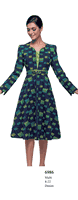 Serafina <br> (Fall/Holiday 2025) <br> SF6986 <br> <br> Multi <br> 8 10 12 14 16 18 20 22<br><br>Denim<br>Dress