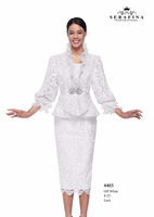 Serafina <br> (Spring/Summer 2026) <br> SF4403 <br> <br> OFF-WHITE <br> 8 10 12 14 16 18 20 22<br><br>LACE<br>3 Piece