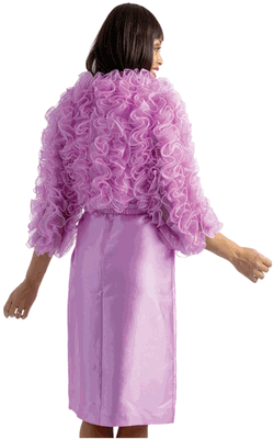 Sharz B. <br> (Summer 2026) <br> SBL8132 <br> <br> LILAC <br> 8 10 12 14 16 18 20 22<br><br>Ruffle organza dress with stretch belt <br> Sharz B. <br> (Summer 2026) <br> SBL8132 <br> <br> LILAC <br> 8 10 12 14 16 18 20 22<br><br>Ruffle organza dress with stretch belt <br>