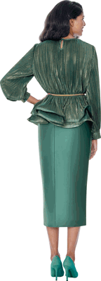 Stellar Looks <br> (Fall 2026) <br> SL601232 <br> <br> Green <br> 8 10 12 14 16 18 20 22 24<br><br>Metallic Pleat & Twill <br> 2 Piece Skirt Suit Stellar Looks <br> (Fall 2026) <br> SL601232 <br> <br> Green <br> 8 10 12 14 16 18 20 22 24<br><br>Metallic Pleat & Twill <br> 2 Piece Skirt Suit