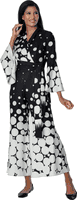 Stellar Looks <br> (Spring 2026) <br> SL601081 <br> <br> Black/White <br> 8 10 12 14 16 18 <br>  16w 18w 20w 22w 24w 26w<br><br>Honeycomb <br> 1  Piece Jumpsuit