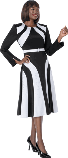 Susanna <br> (Fall 2026) <br> s3010-BL <br> <br> Black <br> 8 10 12 14 16 18 20 22 <br> 1 Piece Dress