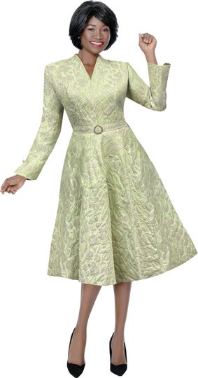 Susanna <br> (Spring 2026) <br> s3047 <br> <br> Mint <br> 8 10 12 14 16 18 20 22 <br> 1 Piece Dress Rhinestone Embellishmen, Belt Look