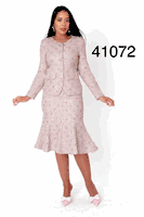 Tally Taylor <br> (2026) <br> TT41072 <br> <br> Blush <br> 8 10 12 14 16 18 20 22<BR><BR>Embroidered Sequin Tweed Jacket & Skirt Set